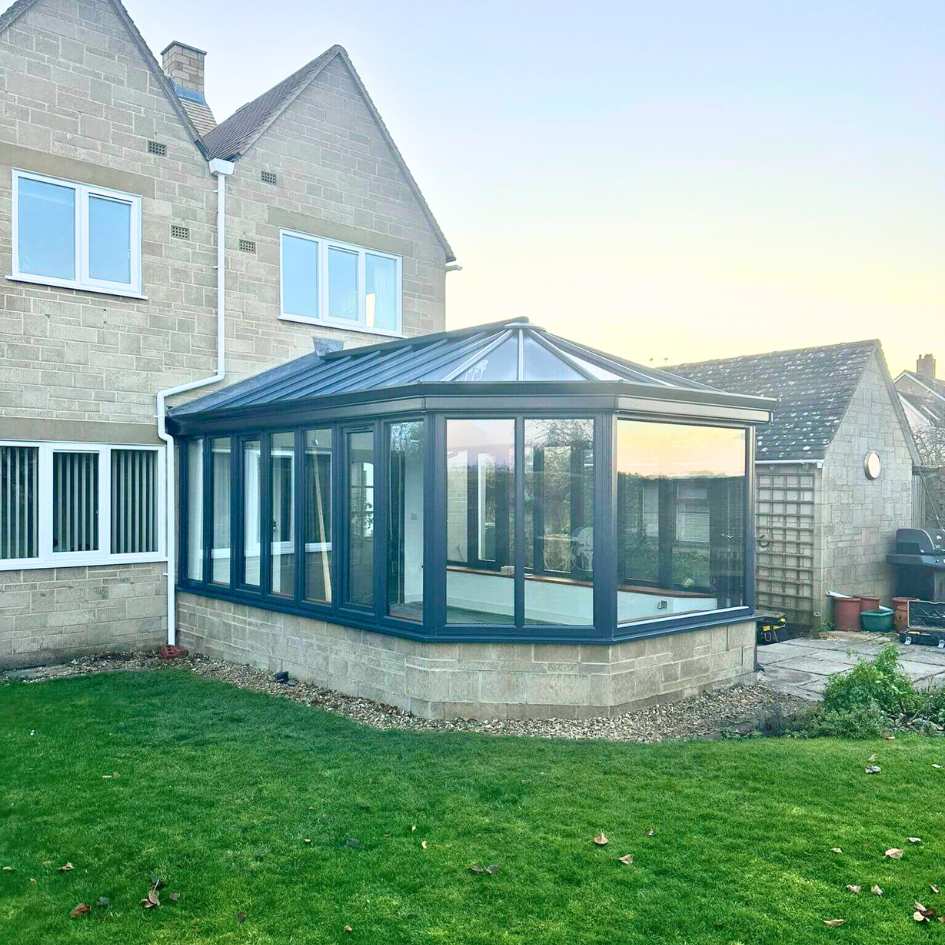 aluminium conservatory installation 